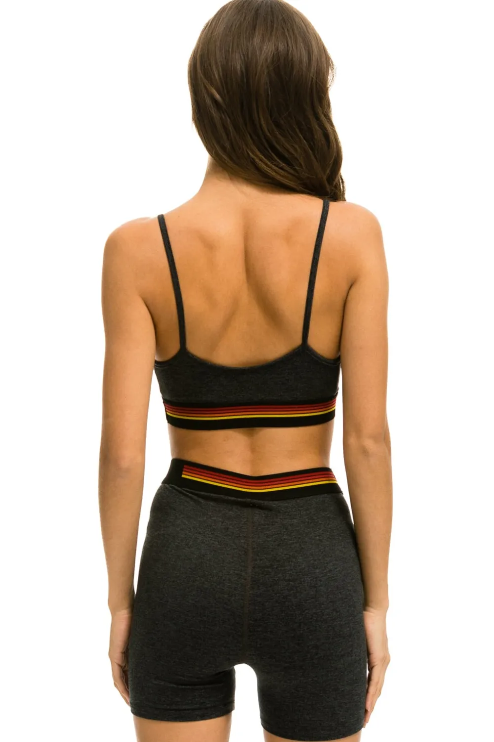 Activewear | Activewear | Aviator Nation LOGO ADJUSTABLE BRALETTE - CHARCOAL