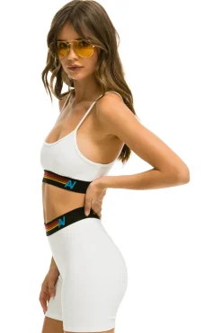 Activewear | Activewear | Aviator Nation LOGO ADJUSTABLE BRALETTE - WHITE
