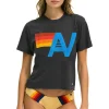 Boyfriend Tees | Tees | Aviator Nation LOGO BOYFRIEND TEE - CHARCOAL