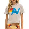 Boyfriend Tees | Tees | Aviator Nation LOGO BOYFRIEND TEE - SAND