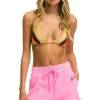 Shorts | Aviator Nation LOGO EMBROIDERY LIGHT WEIGHT LOUNGER SHORT - NEON PINK NEONPINK