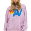 Hoodies | Hoodies | Aviator Nation LOGO PULLOVER RELAXED HOODIE - MAUVE