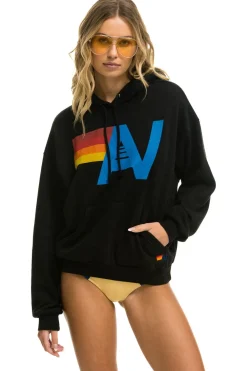 Hoodies | Hoodies | Aviator Nation LOGO PULLOVER RELAXED HOODIE - BLACK