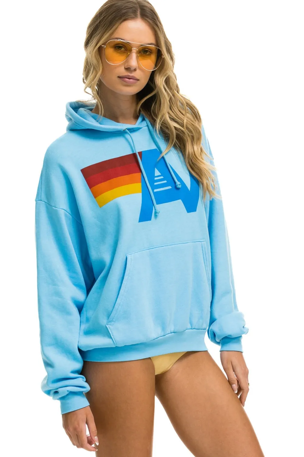 Hoodies | Hoodies | Aviator Nation LOGO PULLOVER RELAXED HOODIE - SKY
