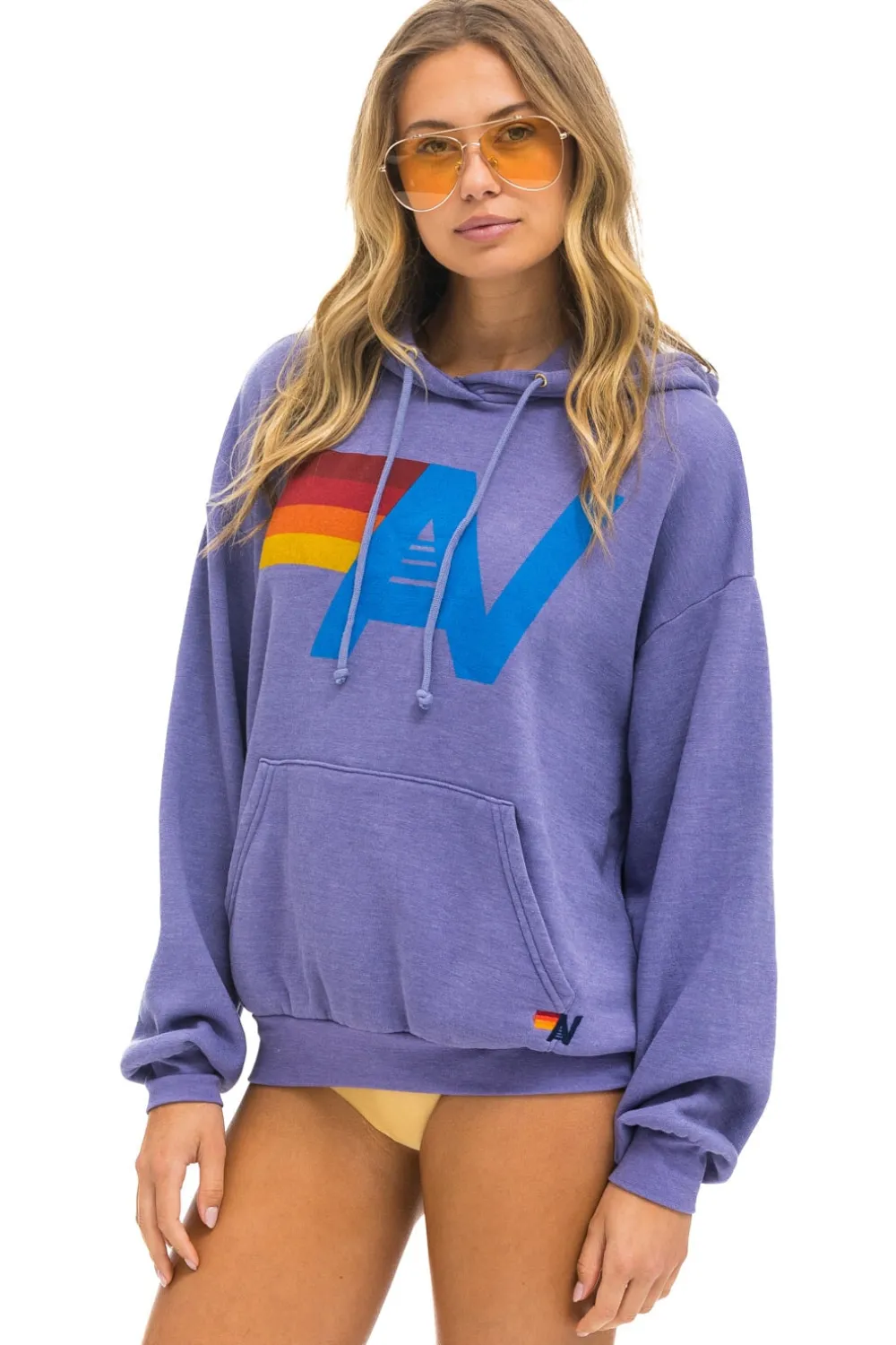 Hoodies | Hoodies | Aviator Nation LOGO PULLOVER RELAXED HOODIE - LAVENDER