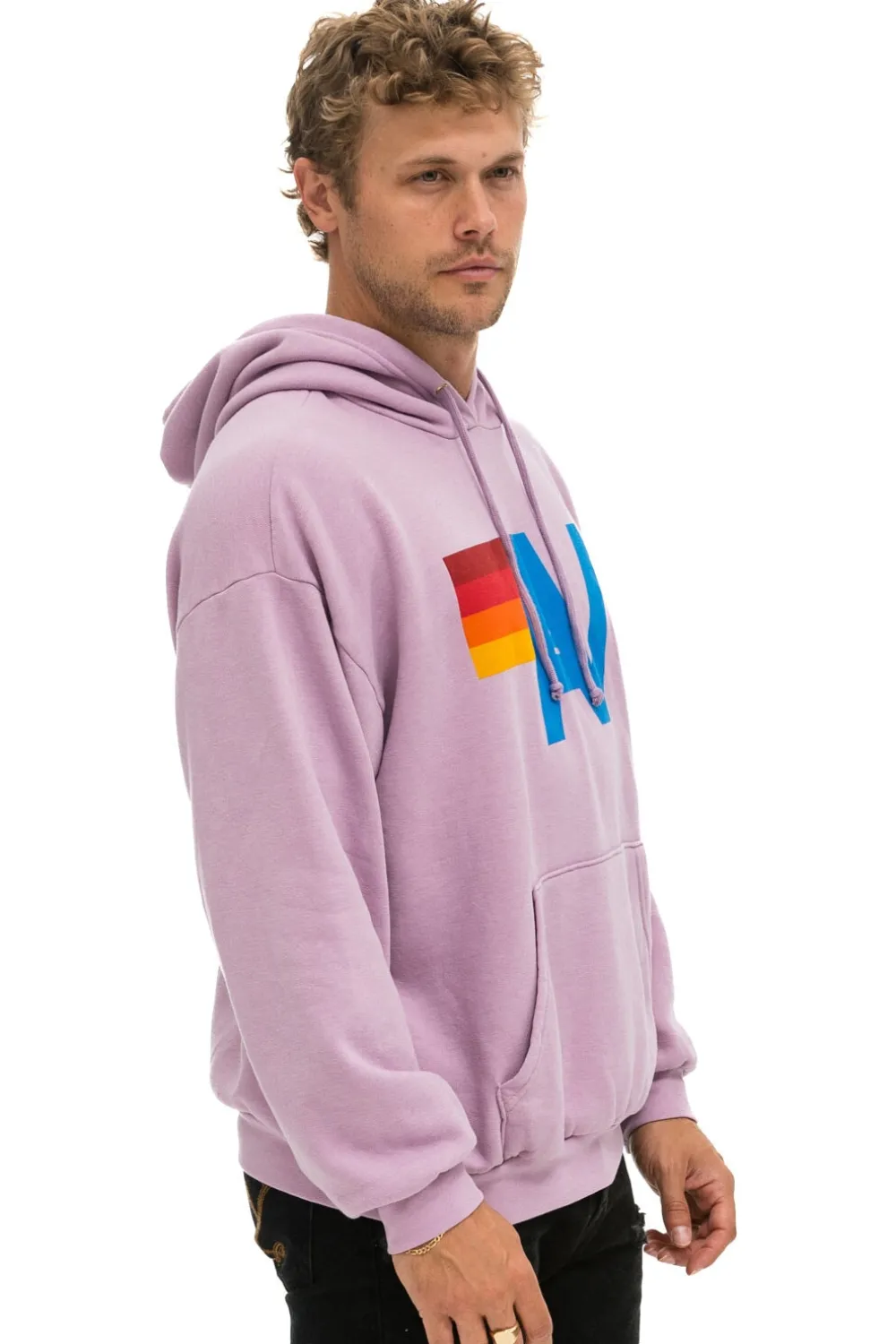 Hoodies | Hoodies | Aviator Nation LOGO PULLOVER RELAXED HOODIE - MAUVE