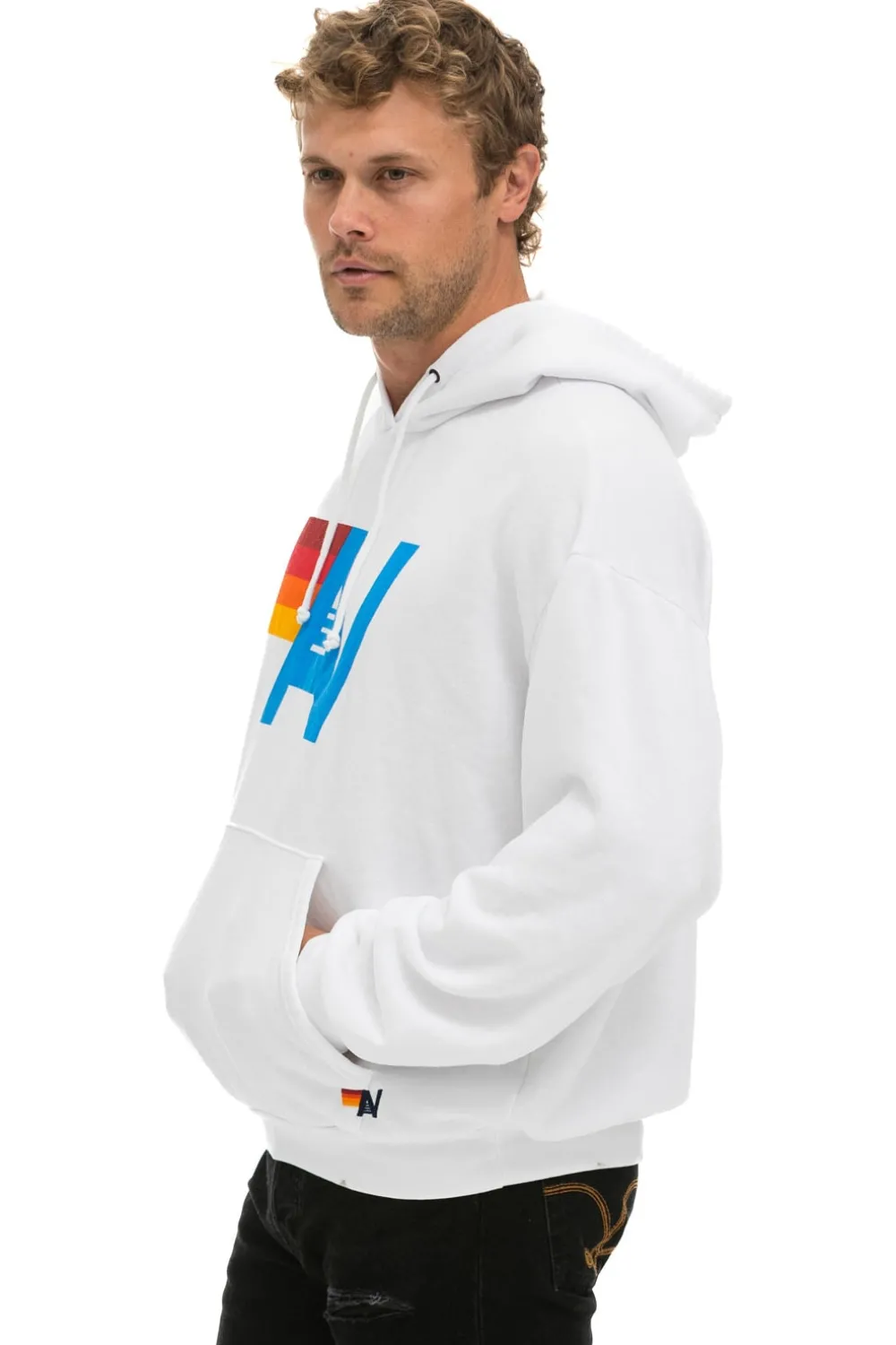Hoodies | Hoodies | Aviator Nation LOGO PULLOVER RELAXED HOODIE - WHITE
