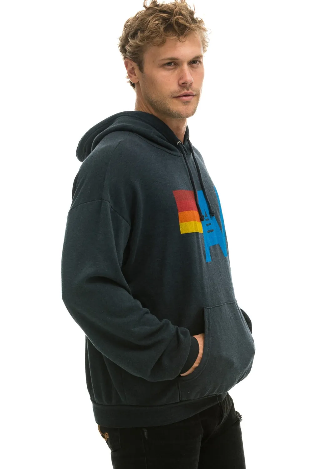 Hoodies | Hoodies | Aviator Nation LOGO PULLOVER RELAXED HOODIE - CHARCOAL