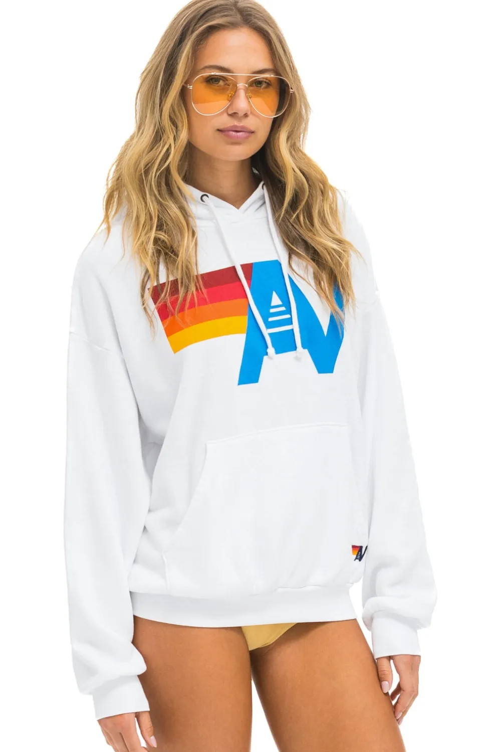 Hoodies | Hoodies | Aviator Nation LOGO PULLOVER RELAXED HOODIE - WHITE