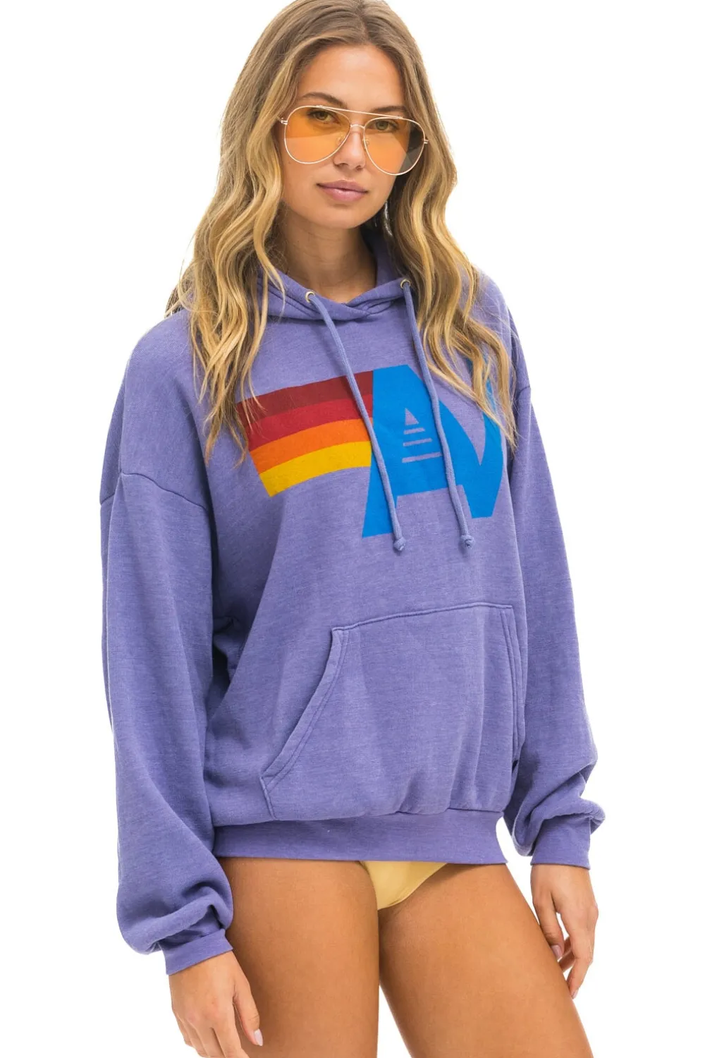 Hoodies | Hoodies | Aviator Nation LOGO PULLOVER RELAXED HOODIE - LAVENDER