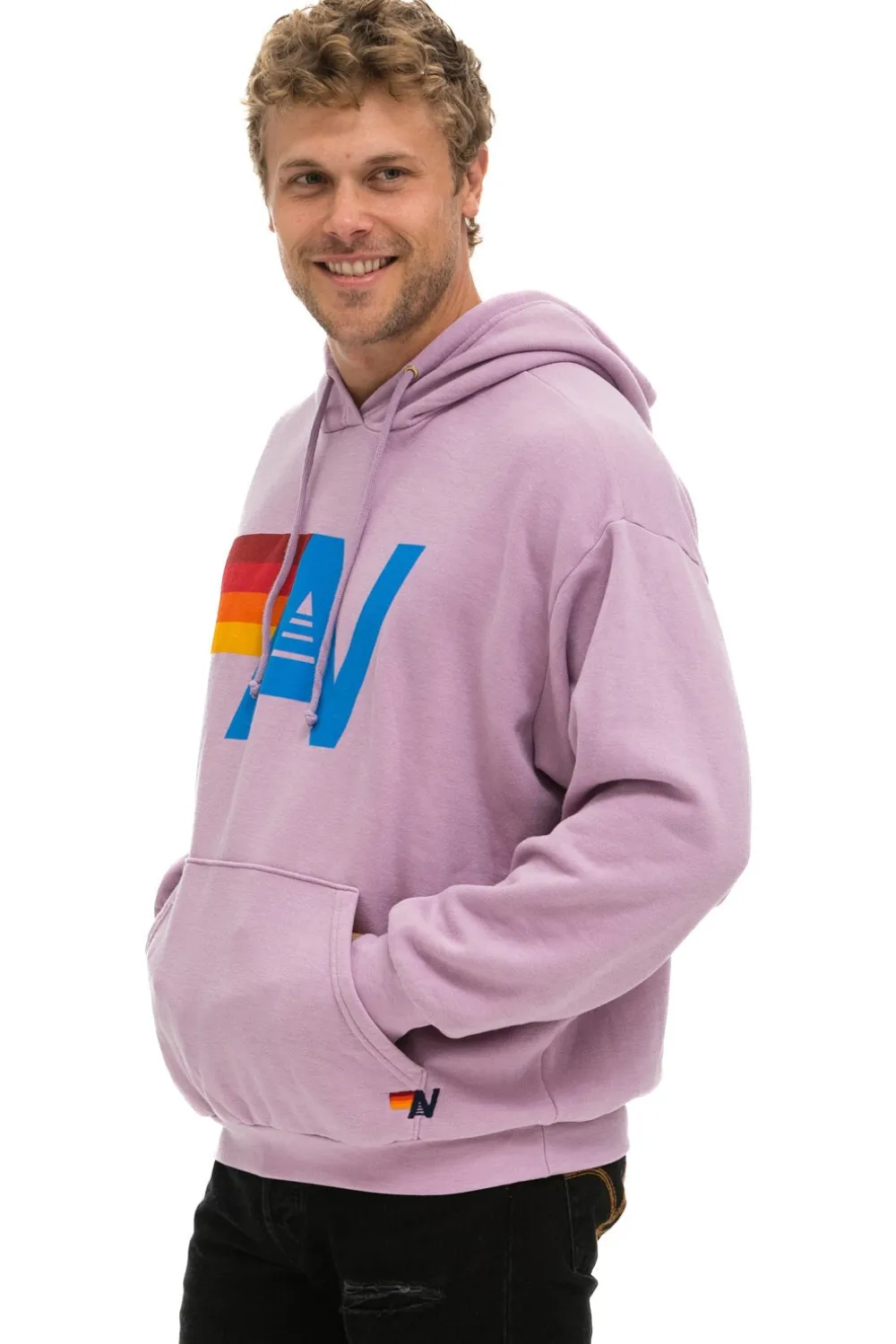 Hoodies | Hoodies | Aviator Nation LOGO PULLOVER RELAXED HOODIE - MAUVE