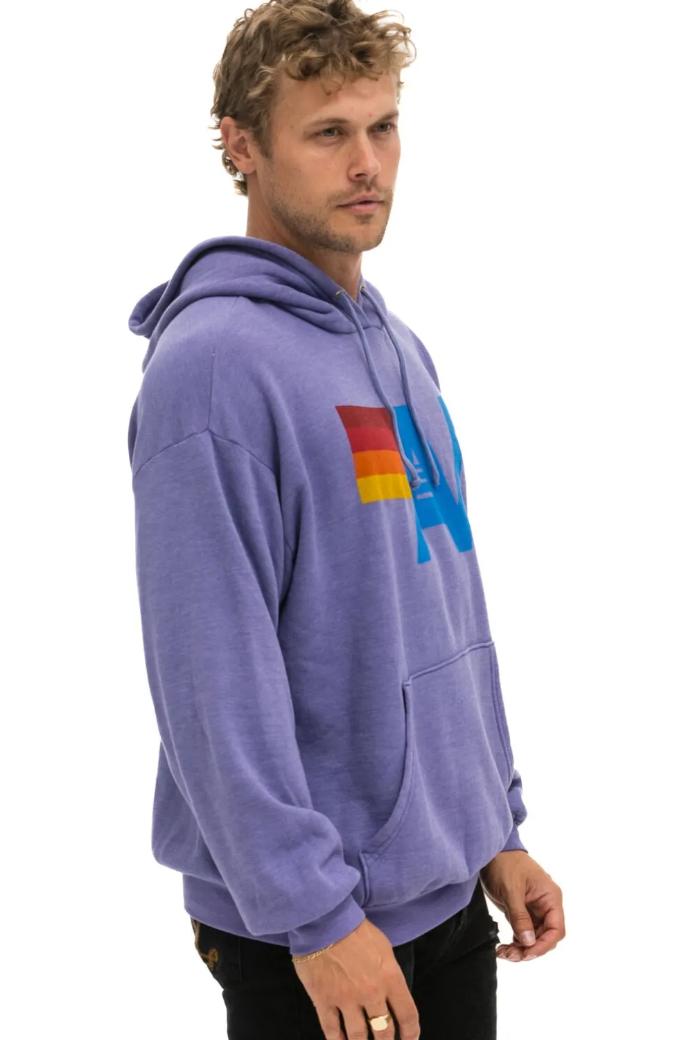 Hoodies | Hoodies | Aviator Nation LOGO PULLOVER RELAXED HOODIE - LAVENDER