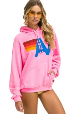 Hoodies | Hoodies | Aviator Nation LOGO PULLOVER RELAXED HOODIE - NEON PINK NEONPINK