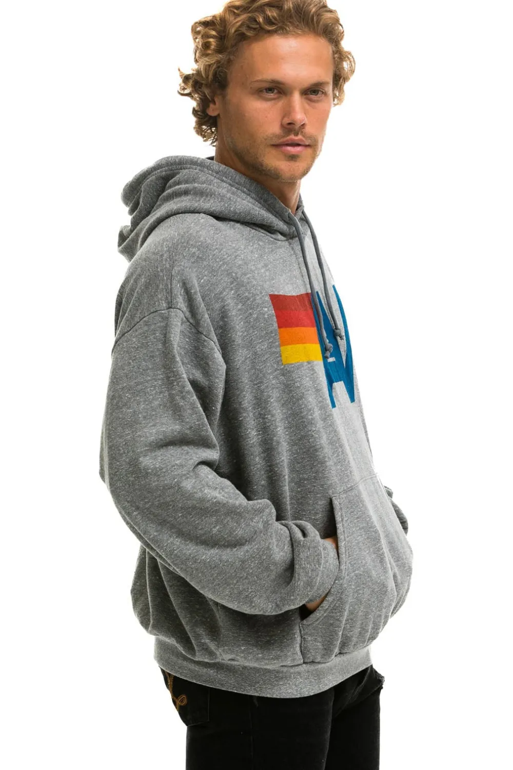 Hoodies | Hoodies | Aviator Nation LOGO PULLOVER RELAXED HOODIE - HEATHER GREY HEATHERGREY