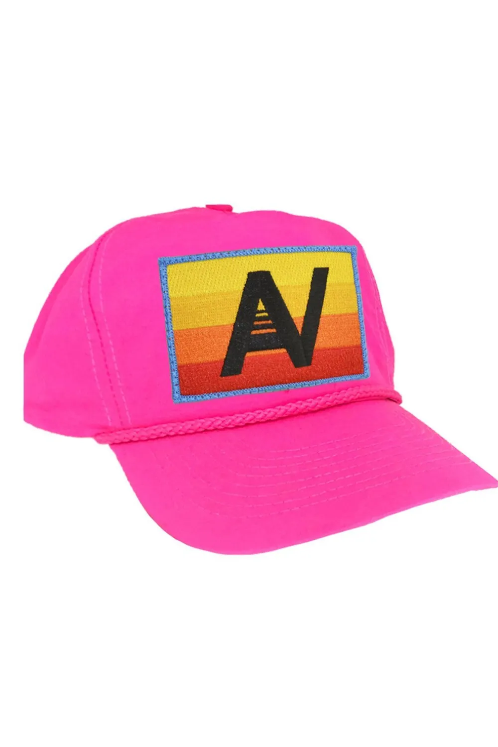 Trucker Hats | Trucker Hats | Aviator Nation LOGO RAINBOW - VINTAGE NYLON TRUCKER HAT VINTAGENYLONTRUCKERHAT
