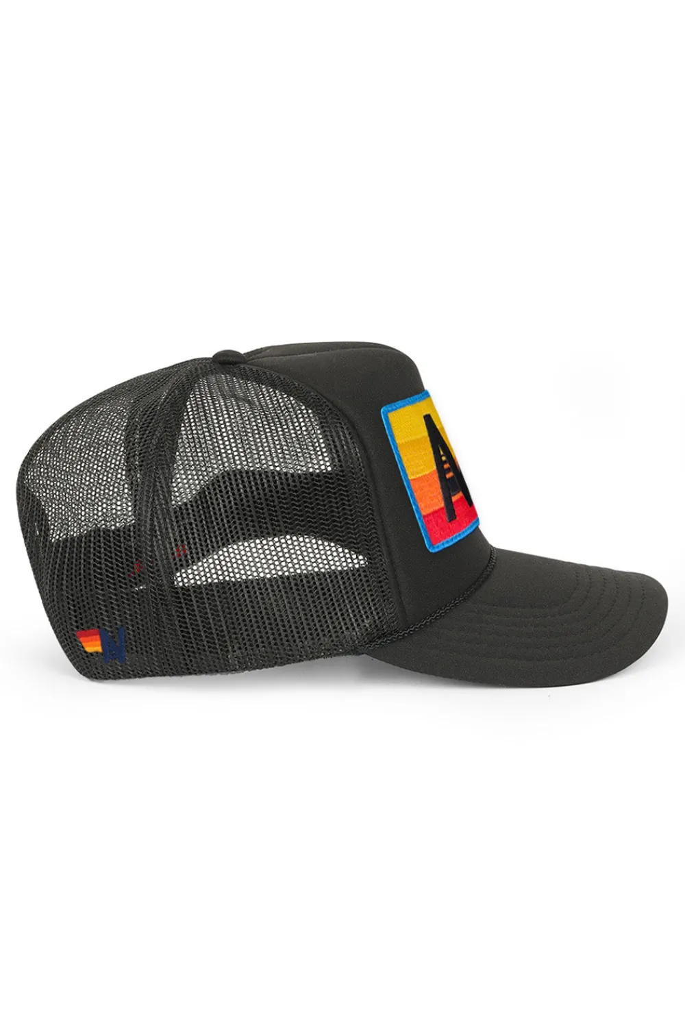 Trucker Hats | Trucker Hats | Aviator Nation LOGO RAINBOW VINTAGE TRUCKER HAT theperfectpairing!Allofourproductsgothroughanintensebreaking-downprocessthatgivesthemavintagefeelyou'lllovebecauseit'sbrokeninfromdayoneofwearingit.Allofourhatsareadjustable!