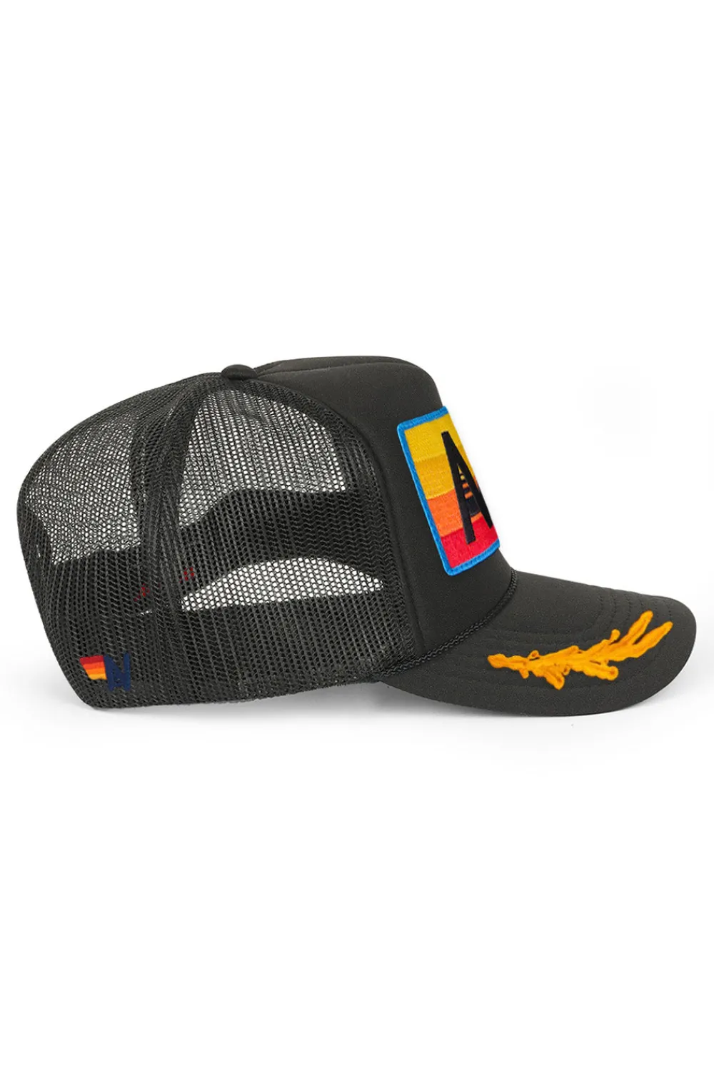 Trucker Hats | Trucker Hats | Aviator Nation LOGO RAINBOW VINTAGE TRUCKER HAT theperfectpairing!Allofourproductsgothroughanintensebreaking-downprocessthatgivesthemavintagefeelyou'lllovebecauseit'sbrokeninfromdayoneofwearingit.Allofourhatsareadjustable!