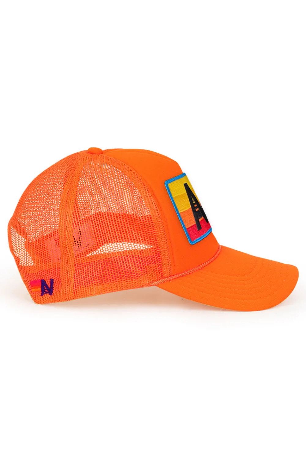 Trucker Hats | Trucker Hats | Aviator Nation LOGO RAINBOW VINTAGE TRUCKER HAT theperfectpairing!Allofourproductsgothroughanintensebreaking-downprocessthatgivesthemavintagefeelyou'lllovebecauseit'sbrokeninfromdayoneofwearingit.Allofourhatsareadjustable!