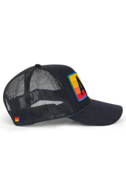 Trucker Hats | Trucker Hats | Aviator Nation LOGO RAINBOW VINTAGE TRUCKER HAT theperfectpairing!Allofourproductsgothroughanintensebreaking-downprocessthatgivesthemavintagefeelyou'lllovebecauseit'sbrokeninfromdayoneofwearingit.Allofourhatsareadjustable!