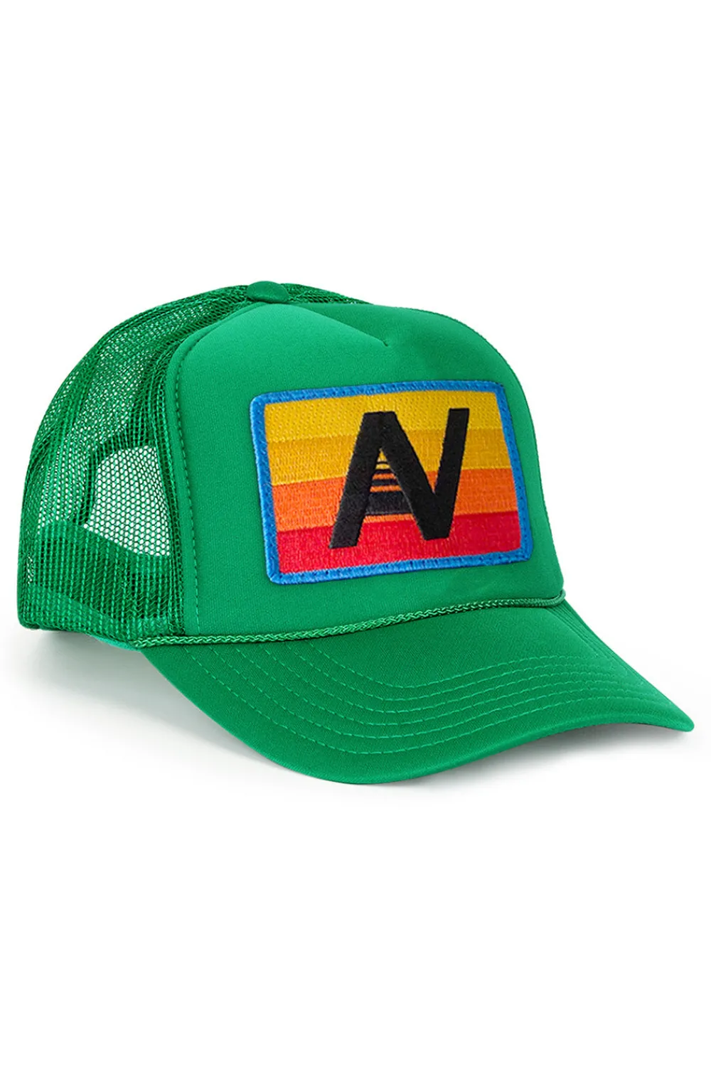 Trucker Hats | Trucker Hats | Aviator Nation LOGO RAINBOW VINTAGE TRUCKER HAT theperfectpairing!Allofourproductsgothroughanintensebreaking-downprocessthatgivesthemavintagefeelyou'lllovebecauseit'sbrokeninfromdayoneofwearingit.Allofourhatsareadjustable!