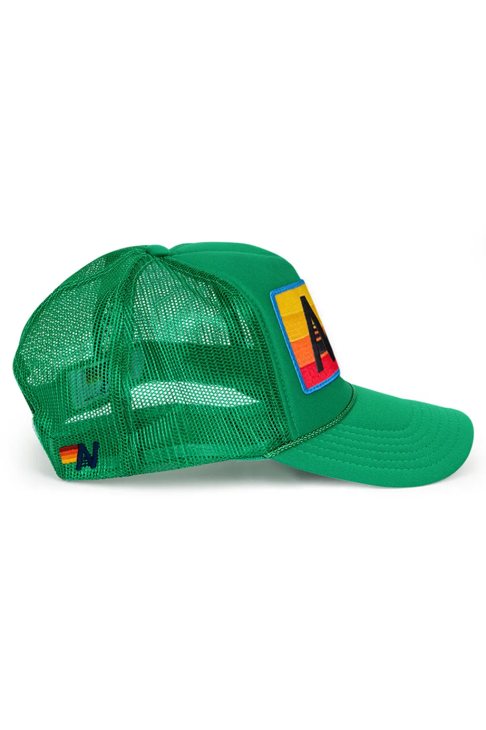 Trucker Hats | Trucker Hats | Aviator Nation LOGO RAINBOW VINTAGE TRUCKER HAT theperfectpairing!Allofourproductsgothroughanintensebreaking-downprocessthatgivesthemavintagefeelyou'lllovebecauseit'sbrokeninfromdayoneofwearingit.Allofourhatsareadjustable!