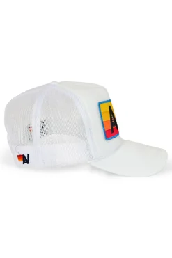 Trucker Hats | Trucker Hats | Aviator Nation LOGO RAINBOW VINTAGE TRUCKER HAT theperfectpairing!Allofourproductsgothroughanintensebreaking-downprocessthatgivesthemavintagefeelyou'lllovebecauseit'sbrokeninfromdayoneofwearingit.Allofourhatsareadjustable!