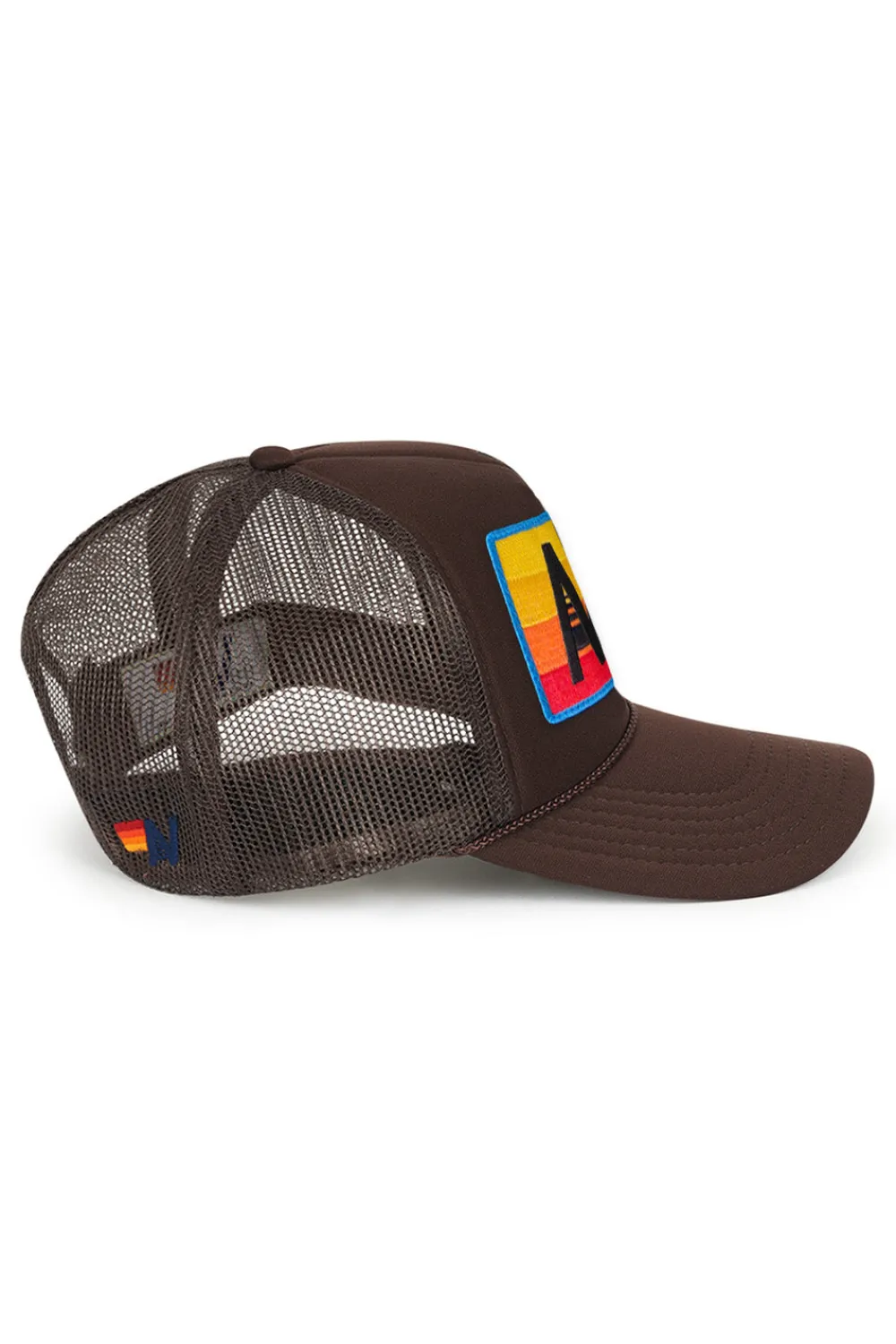 Trucker Hats | Trucker Hats | Aviator Nation LOGO RAINBOW VINTAGE TRUCKER HAT theperfectpairing!Allofourproductsgothroughanintensebreaking-downprocessthatgivesthemavintagefeelyou'lllovebecauseit'sbrokeninfromdayoneofwearingit.Allofourhatsareadjustable!