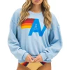 Sweatshirts | Sweatshirts | Aviator Nation LOGO RELAXED CREW SWEATSHIRT - ICE