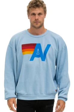 Sweatshirts | Sweatshirts | Aviator Nation LOGO RELAXED CREW SWEATSHIRT - ICE