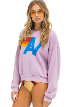 Sweatshirts | Sweatshirts | Aviator Nation LOGO RELAXED CREW SWEATSHIRT - MAUVE