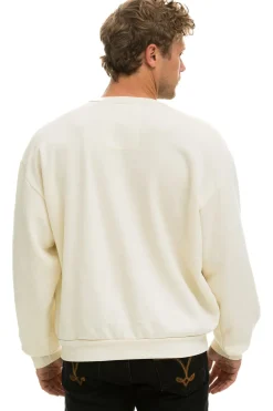 Sweatshirts | Sweatshirts | Aviator Nation LOGO RELAXED CREW SWEATSHIRT - VINTAGE WHITE VINTAGEWHITE