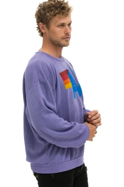 Sweatshirts | Sweatshirts | Aviator Nation LOGO RELAXED CREW SWEATSHIRT - LAVENDER