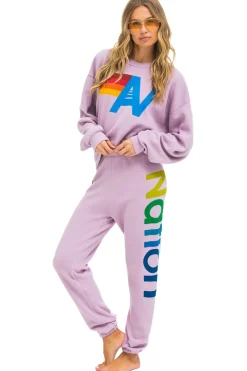 Sweatshirts | Sweatshirts | Aviator Nation LOGO RELAXED CREW SWEATSHIRT - MAUVE