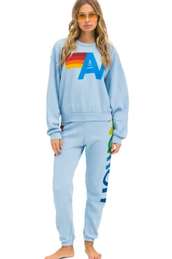Sweatshirts | Sweatshirts | Aviator Nation LOGO RELAXED CREW SWEATSHIRT - ICE