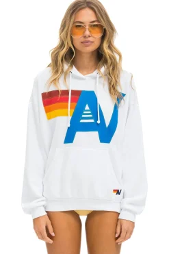 Hoodies | Hoodies | Aviator Nation LOGO STITCH PULLOVER RELAXED HOODIE - WHITE