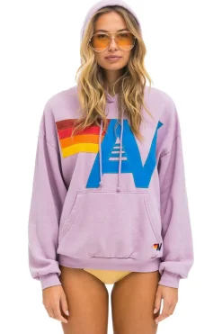 Hoodies | Hoodies | Aviator Nation LOGO STITCH PULLOVER RELAXED HOODIE - MAUVE