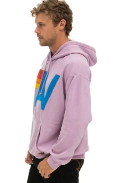 Hoodies | Hoodies | Aviator Nation LOGO STITCH PULLOVER RELAXED HOODIE - MAUVE