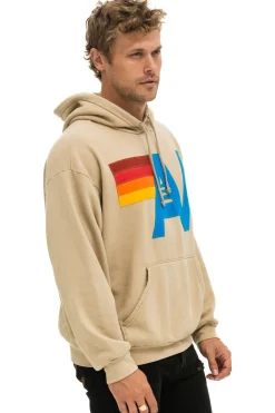 Hoodies | Hoodies | Aviator Nation LOGO STITCH PULLOVER RELAXED HOODIE - SAND