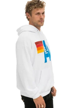 Hoodies | Hoodies | Aviator Nation LOGO STITCH PULLOVER RELAXED HOODIE - WHITE