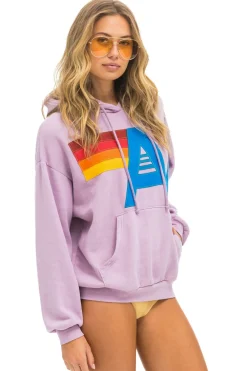 Hoodies | Hoodies | Aviator Nation LOGO STITCH PULLOVER RELAXED HOODIE - MAUVE
