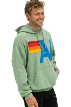 Hoodies | Hoodies | Aviator Nation LOGO STITCH PULLOVER RELAXED HOODIE - SAGE