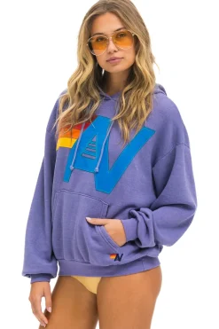 Hoodies | Hoodies | Aviator Nation LOGO STITCH PULLOVER RELAXED HOODIE - LAVENDER