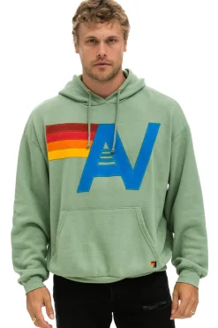 Hoodies | Hoodies | Aviator Nation LOGO STITCH PULLOVER RELAXED HOODIE - SAGE