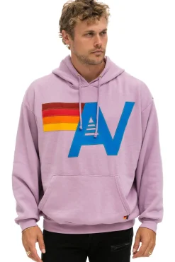 Hoodies | Hoodies | Aviator Nation LOGO STITCH PULLOVER RELAXED HOODIE - MAUVE