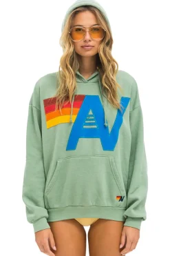 Hoodies | Hoodies | Aviator Nation LOGO STITCH PULLOVER RELAXED HOODIE - SAGE