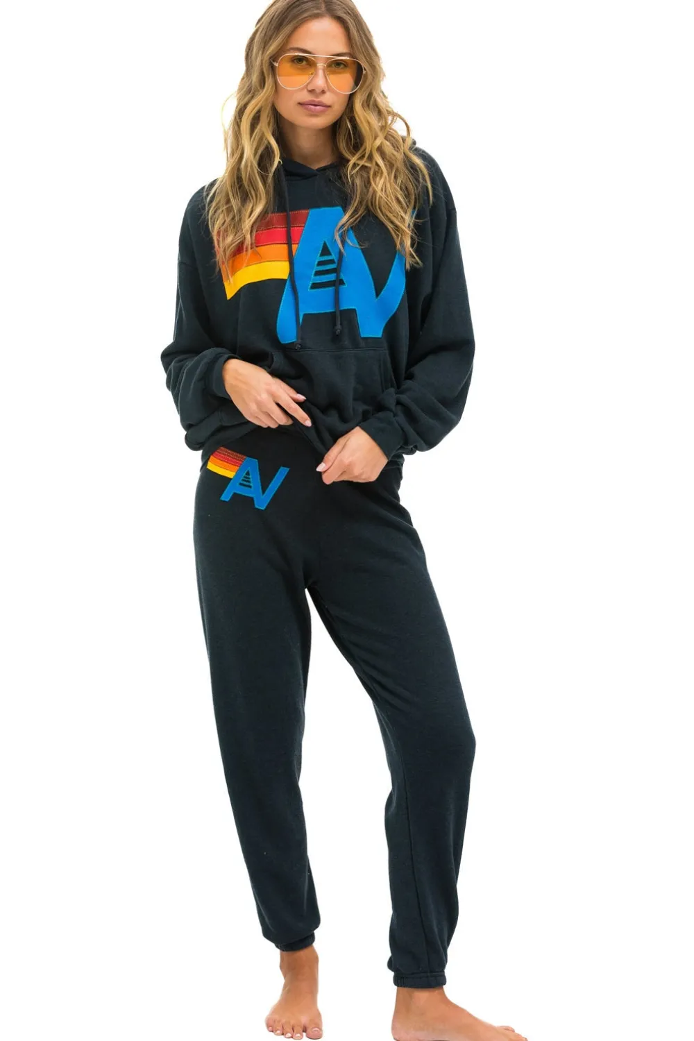 Hoodies | Hoodies | Aviator Nation LOGO STITCH PULLOVER RELAXED HOODIE - CHARCOAL