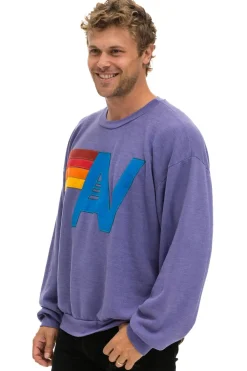 Sweatshirts | Sweatshirts | Aviator Nation LOGO STITCH RELAXED CREW SWEATSHIRT - LAVENDER