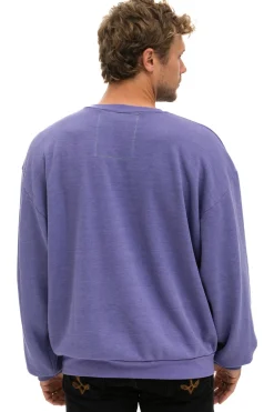 Sweatshirts | Sweatshirts | Aviator Nation LOGO STITCH RELAXED CREW SWEATSHIRT - LAVENDER