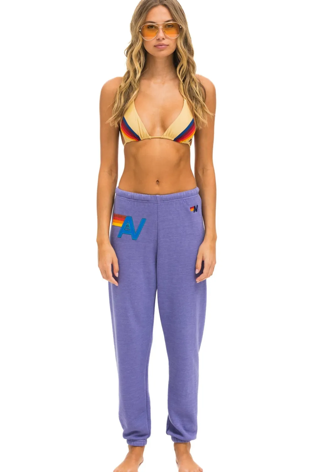 Sweatpants | Aviator Nation LOGO STITCH SWEATPANTS - LAVENDER