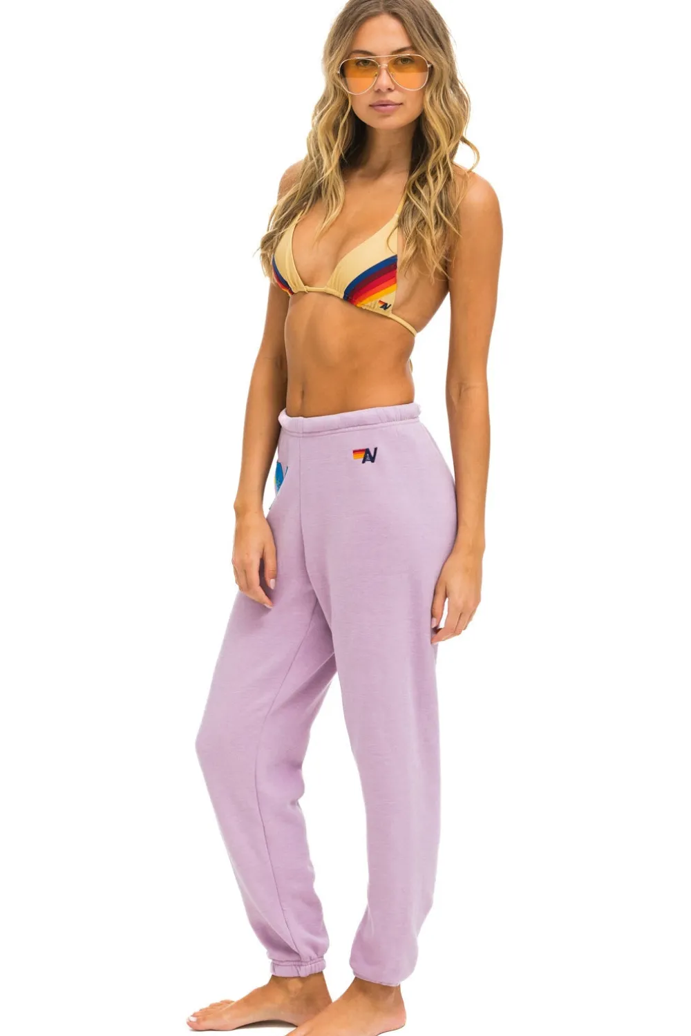 Sweatpants | Aviator Nation LOGO STITCH SWEATPANTS - MAUVE